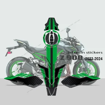 Z900 adesivo para tanque de combustível, tampa de gás de óleo, decalque 3d, protetor à prova d'água para kawasaki z900 z 900 2023 2024