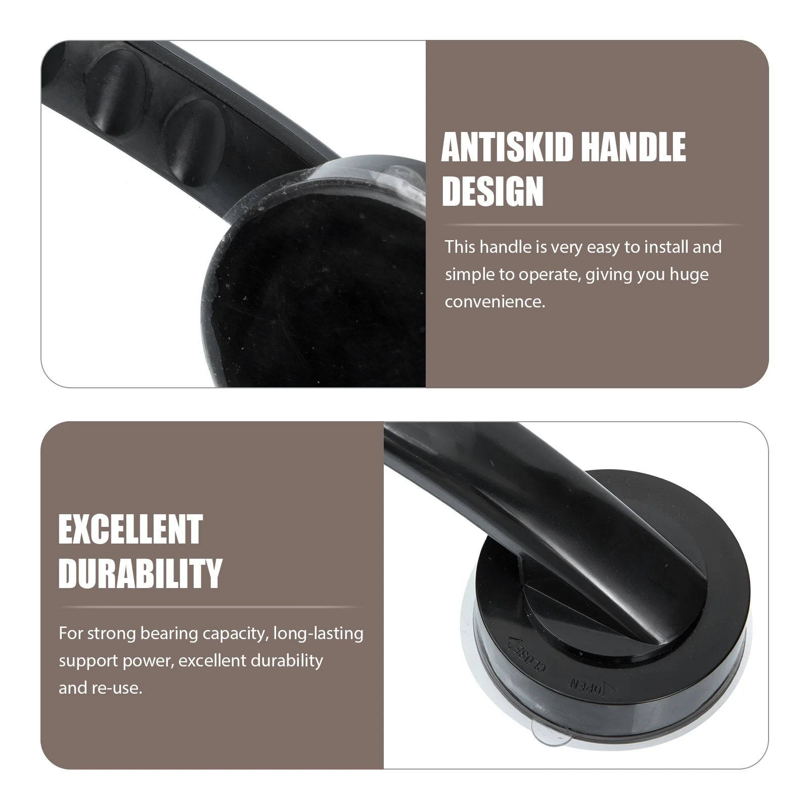 

Поручень для оконной двери без удара, клейкая присоска, стеклянная дверная ручка, многоразовая ручка для душа из АБС-пластика, безопасный поручень для ванной комнаты