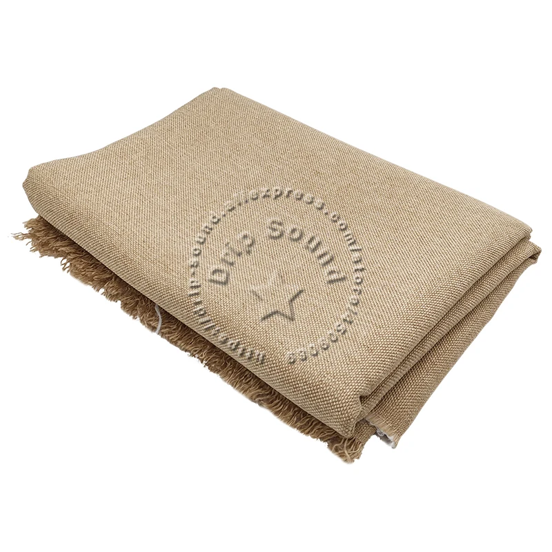 ลําโพงหนาผ้าฝ้ายผ้าลินินผ้าฝ้ายผ้าย่างโบราณตาข่าย Retro ป้องกันฝุ่นกีตาร์หน้ากากชิ้นส่วนป้องกัน