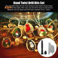 A24F-Hand Drill Bits Set 31Pcs Hand Drill Set Precision Pin Vise Micro-Mini Twist Drill Bits For Metal Wood, Delicate Manual Wor