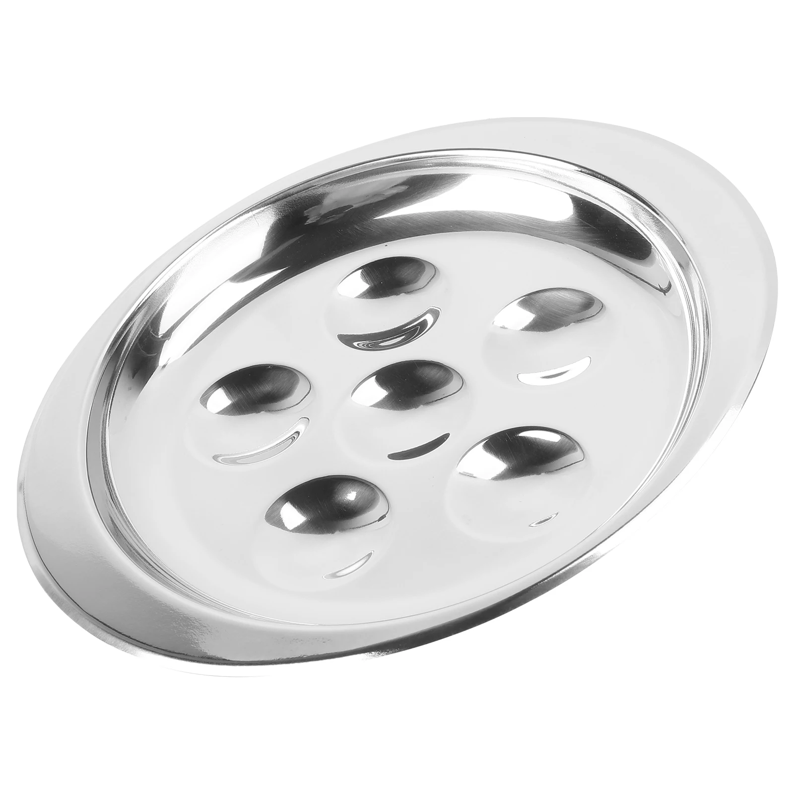 

Stainless Steel Snail Dish 6 Hole Escargot Plate Kitchen Serving Utensil Baking Tray Compact Stackable Home Restaurant French