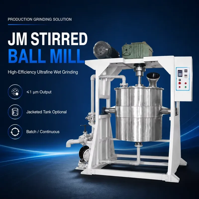 i TENCAN JM Production Stirred Ball Mill High-Efficiency Ultra-Fine Powder Grinding Continuous Processing Machine