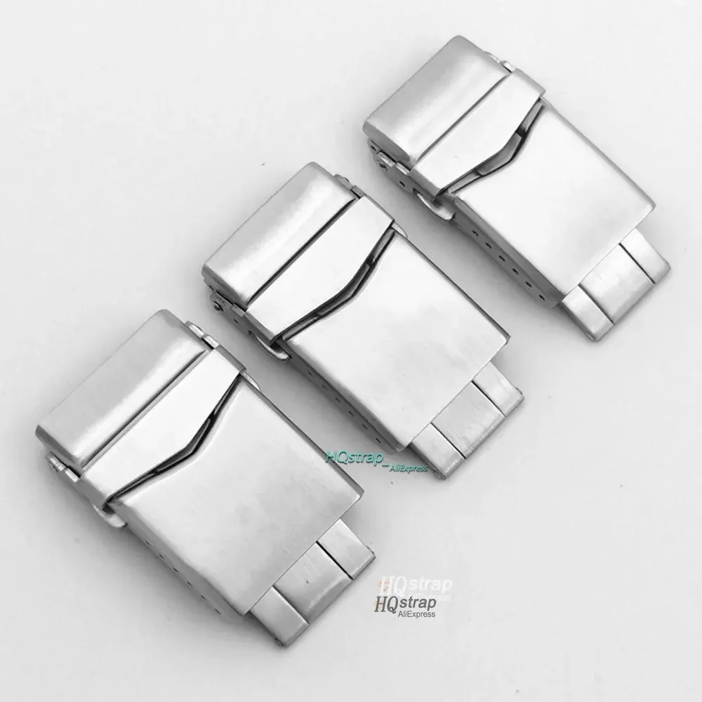 Solid Stainless Steel Watch Buckle 18mmm 20mm 22mm 24mm Metal Button for Seiko Watch Strap Button Adjustable Clasp Accessories