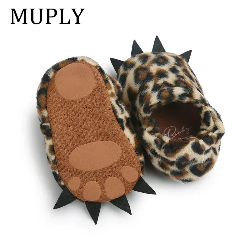 Super Keep Warm Slippers For Newborn MUPLY Winter Baby Boys Girls Crib Shoes First Walkers Baby Clothing For 0-18M