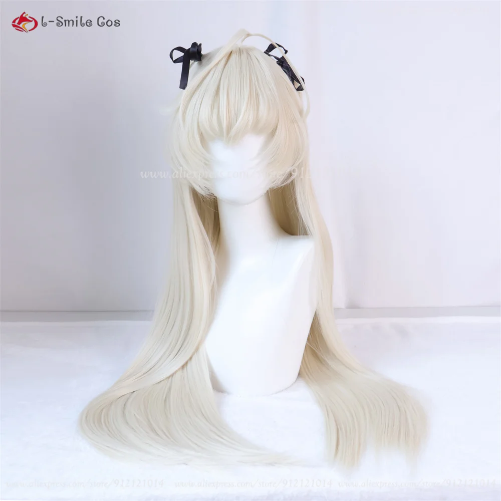 Parrucca cosplay Anime Kasugano Sora Parrucche lunghe beige da 70 cm con nastro di seta Parrucche da donna per costume cosplay per capelli di Halloween resistenti al calore