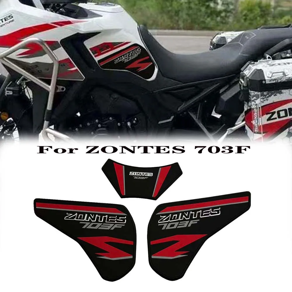 

For ZONTES 703F Motorcycle Accessories Sticker Frosted Fuel Tank Pad Knee Grip Traction Protection Decal Waterproof