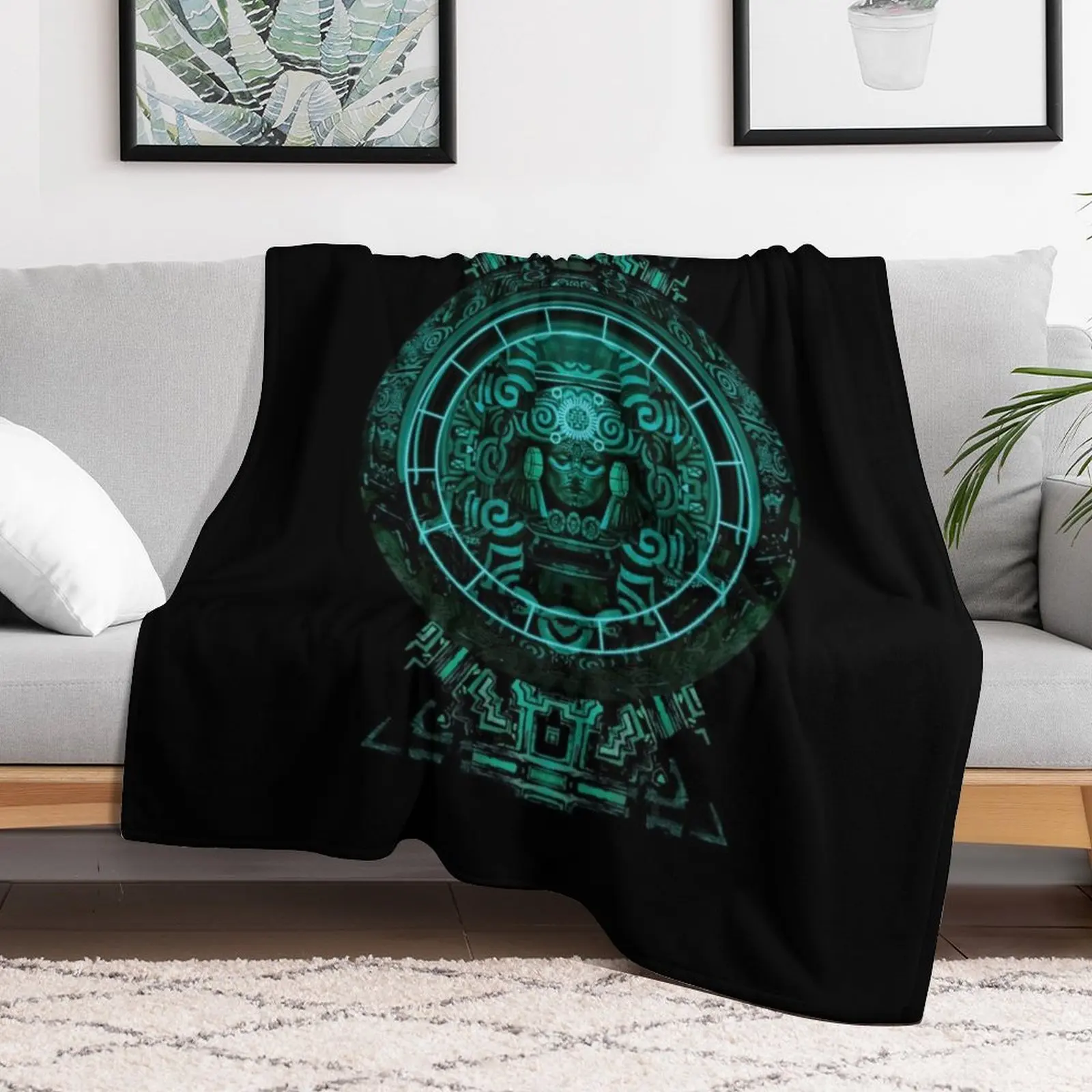 MAYAN TELEPORT Throw Blanket blankets ands Soft Luxury St Bed Fashionable Blankets