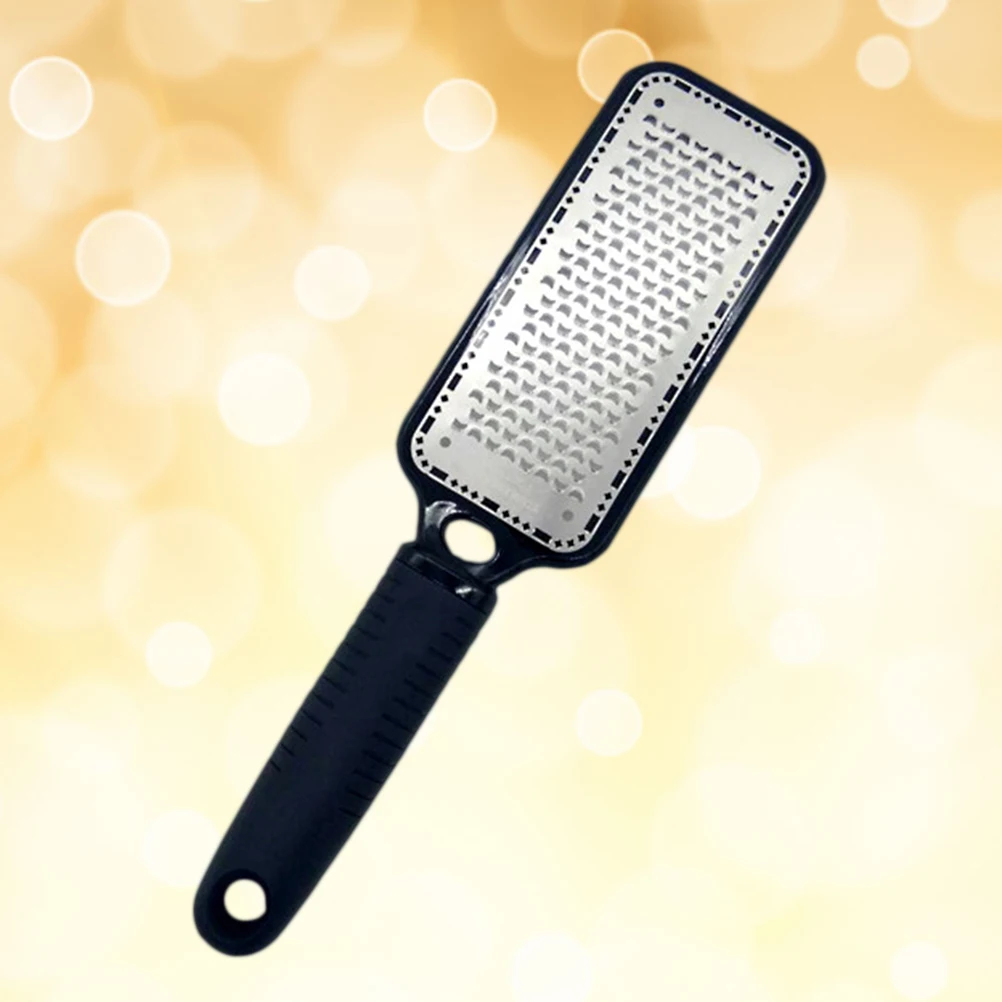 

1pc Stainless Steel Foot Files Callus Remover Dead Skin Remover Pedicure Scrubber Foot Care Tool Ergonomic Handle Thumb Rest