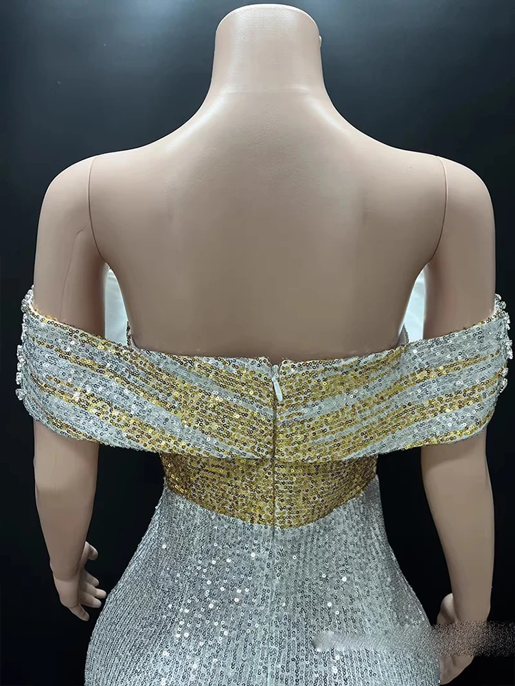 Vestido de lentejuelas bloqueado de Color Sexy con estampado en caliente de alta calidad, ropa de mujer personalizada de nueva moda 2025