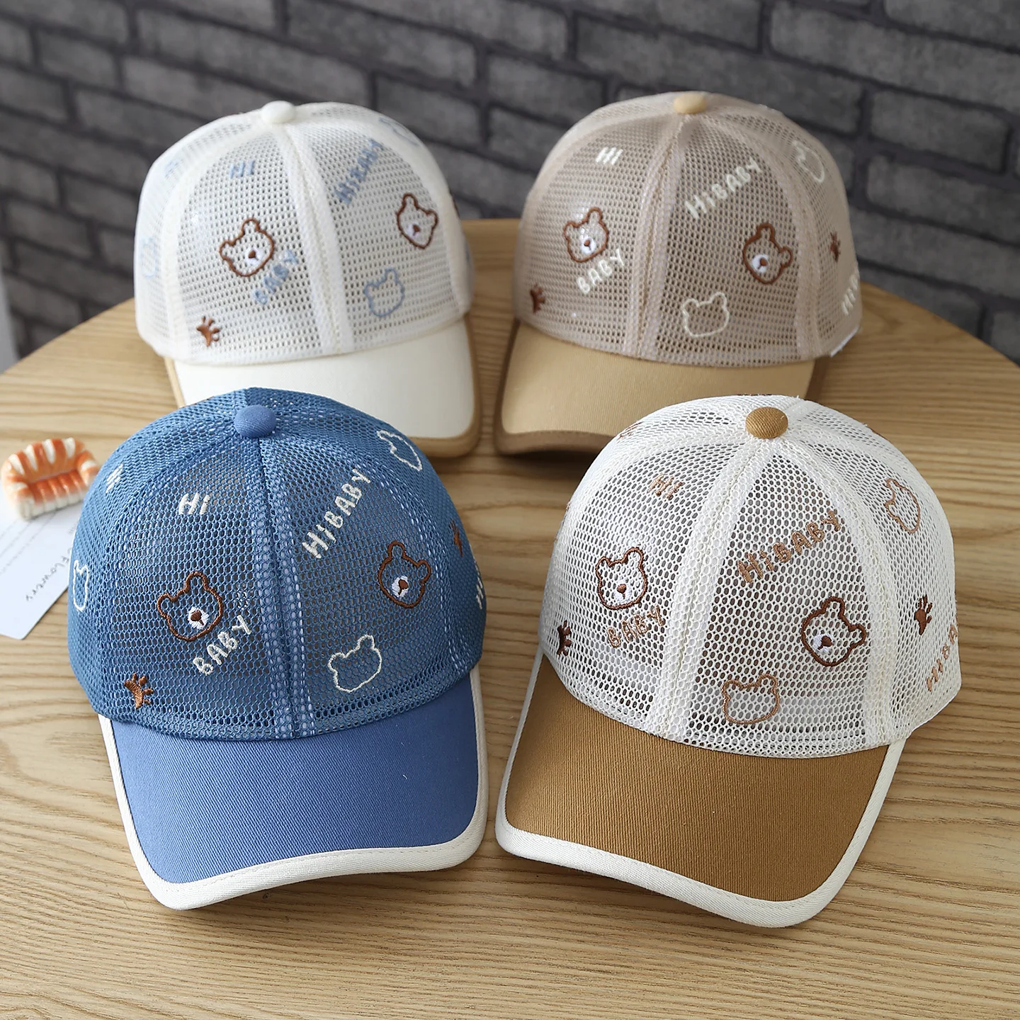 Korean-style Children's Hat - Summer Fashionable and Versatile Sun-Protective Beanie with Breathable Baseball Cap Design view 2
