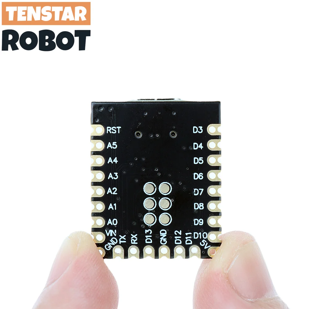 TENSTAR 2pcs Supermini Nano Development Board Type-C USB ATMEGA328P-MMHR Chip Ch340E Serial Port Ultra-Small Size