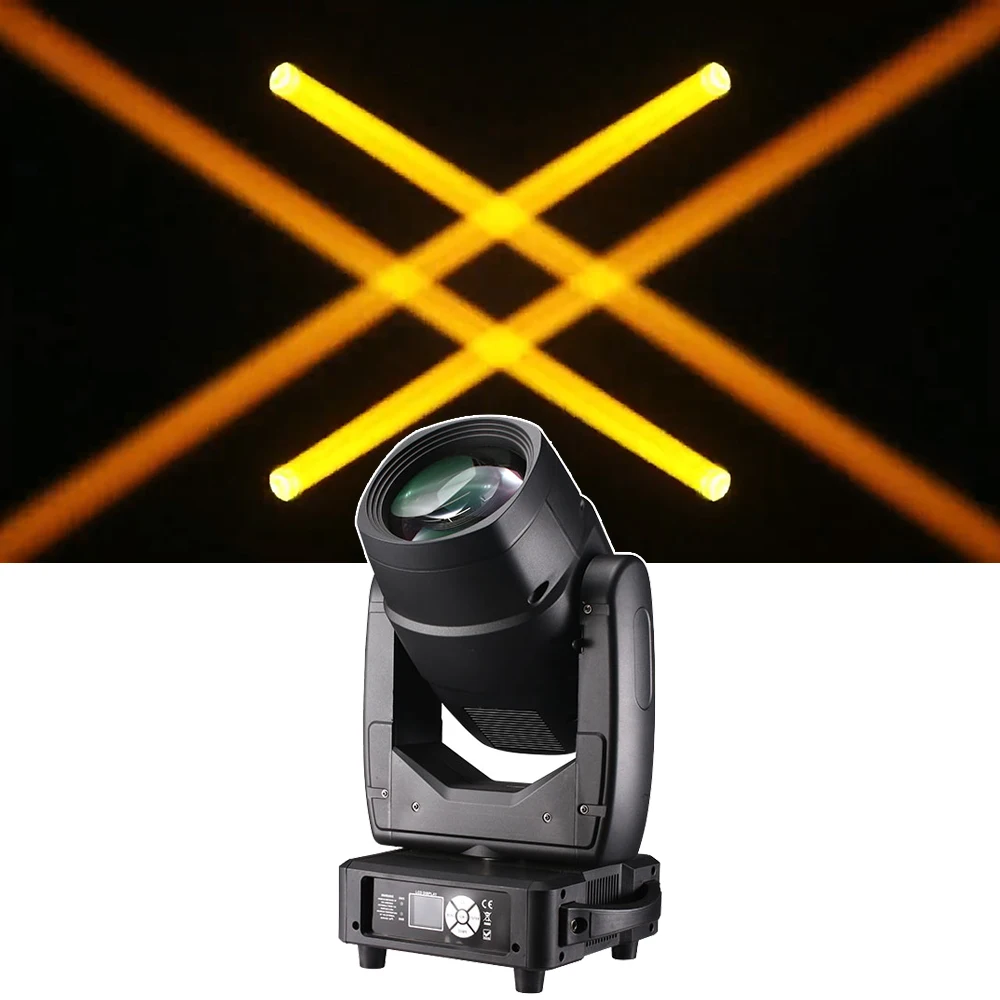 380W Beam Moving Head Light 0-1.8° Beam Angle 16/18CH DMX512 RDM Stage Light with 8+16+24 Honeycomb Prism for DJ Disco Concert
