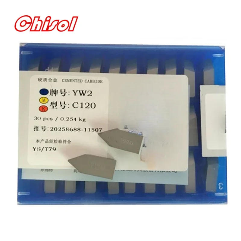 10pcs 20pcs 30pcs/box C120 YT5 YW2 YW1 YT15 YT14 YG6 YG8 Carbide Brazed Inserts Welding Tips Blade Cutter