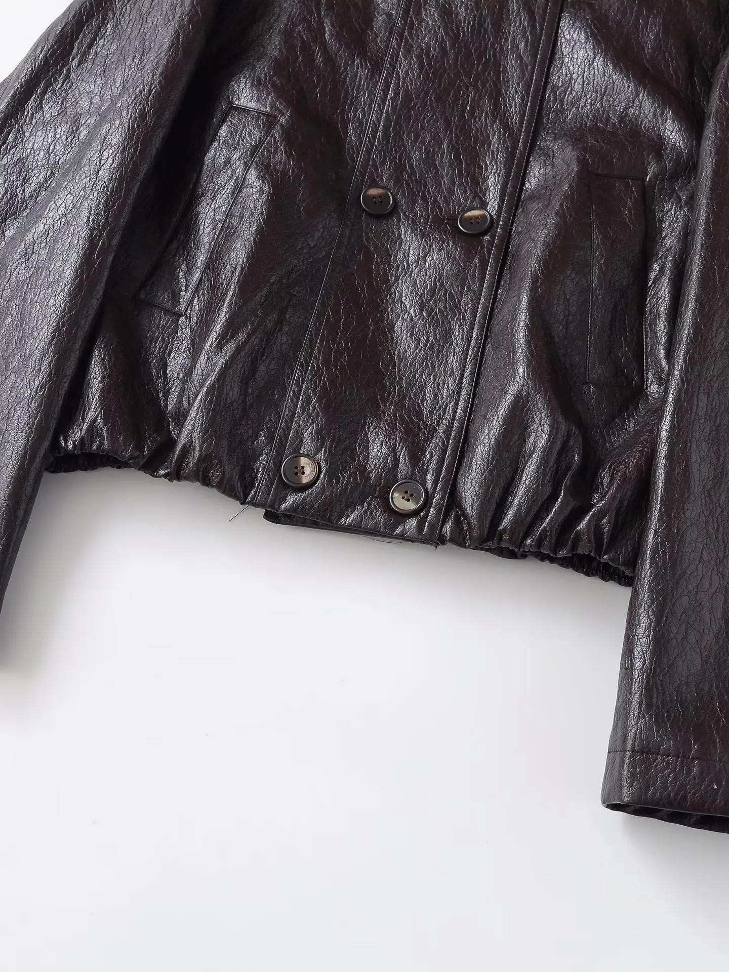 European and American style winter new fashion hot style INS Bella same style motorcycle wear PU jacket jacket street style