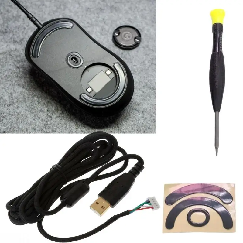 

D08B Professional Umbrella Rope Mouse Cable Feet Skates Ergonomic Replacement