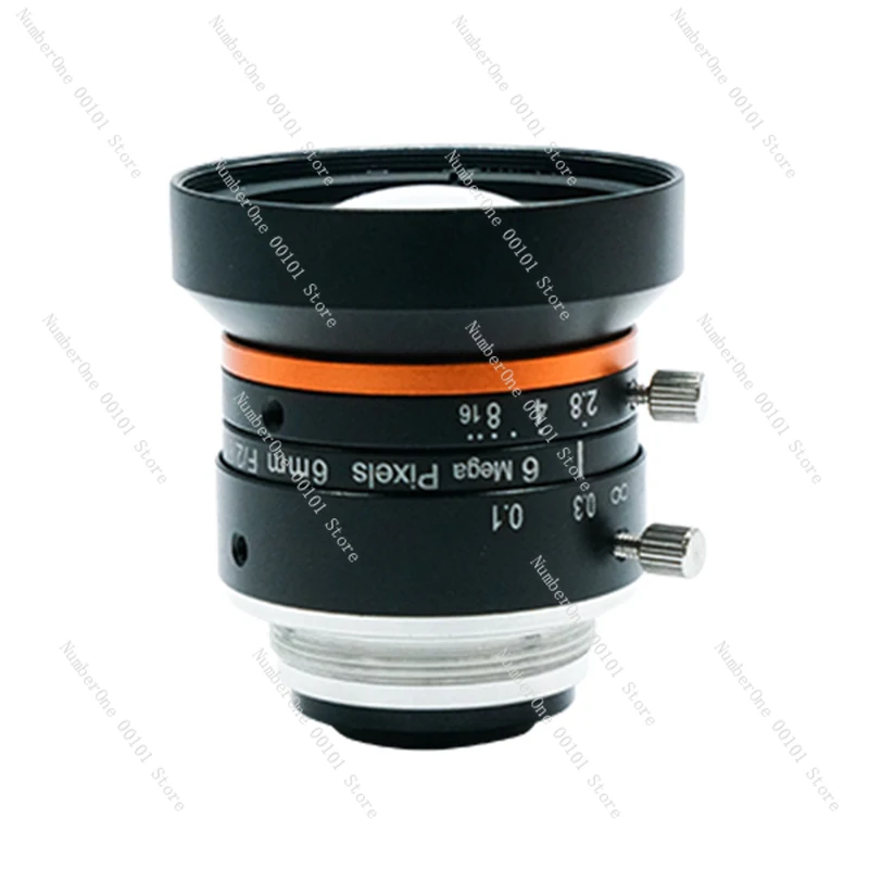 

6MP Industrial Lens 6mm F2.8 1/1.8" C-Mount for Machine Vision, CCTV, FA Camera System