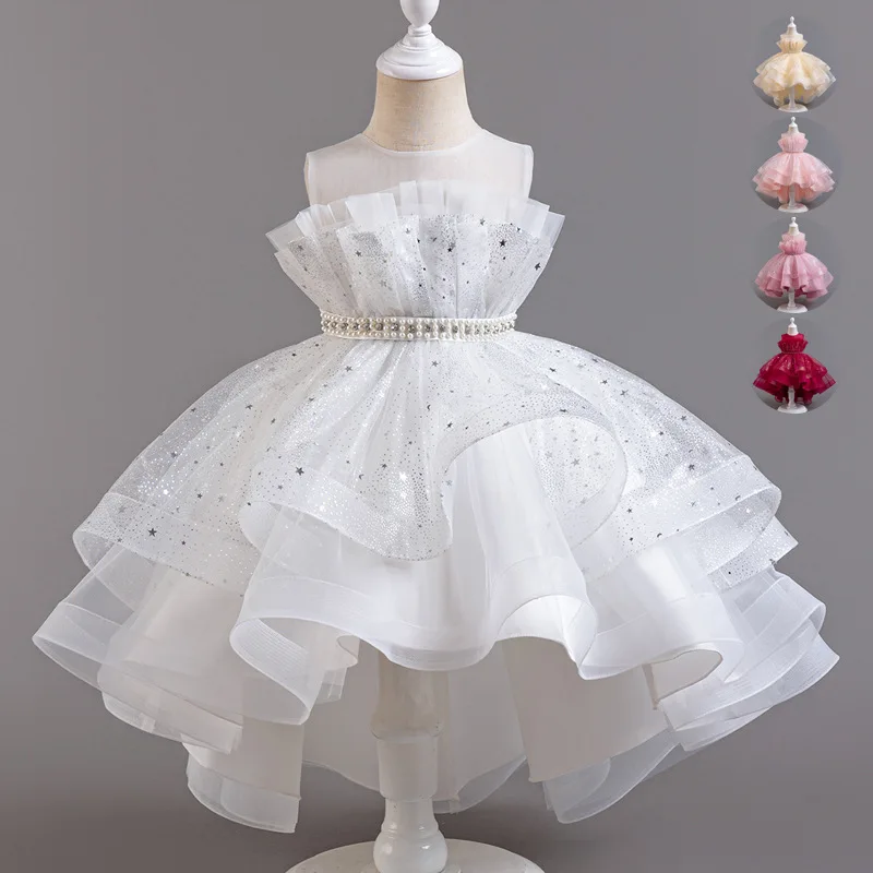 

Princess Style Children's Dress Ball Gown Fairy Tale Costume Little Girl Performance Show off Skirt Polyester Fiber Cotton Li...