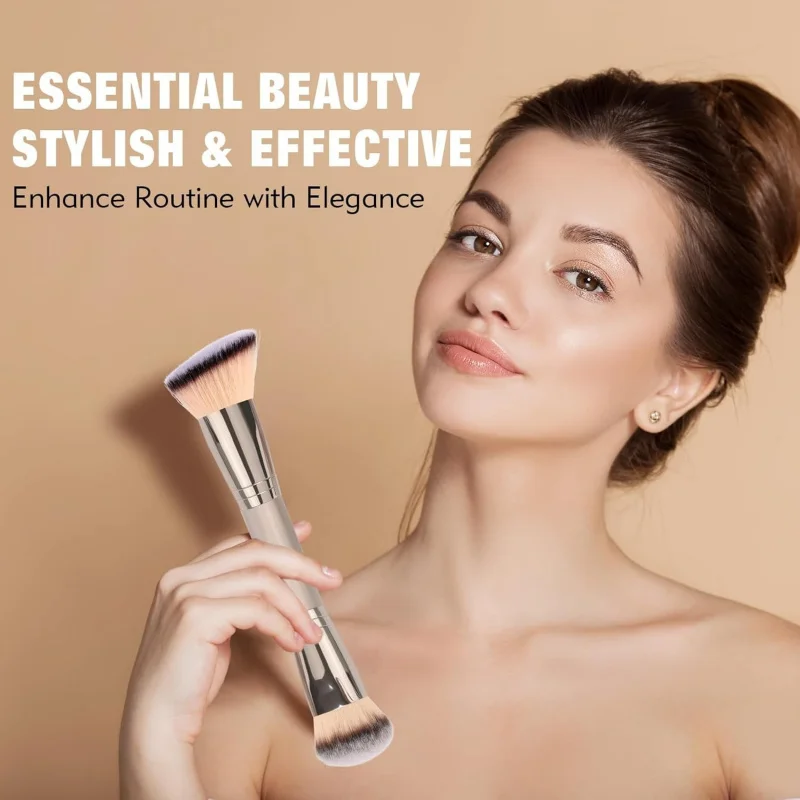 Dual-ended Foundation Brush Concealer brush Large Area Highlight Brightening Concealer Repair Makeup Brush