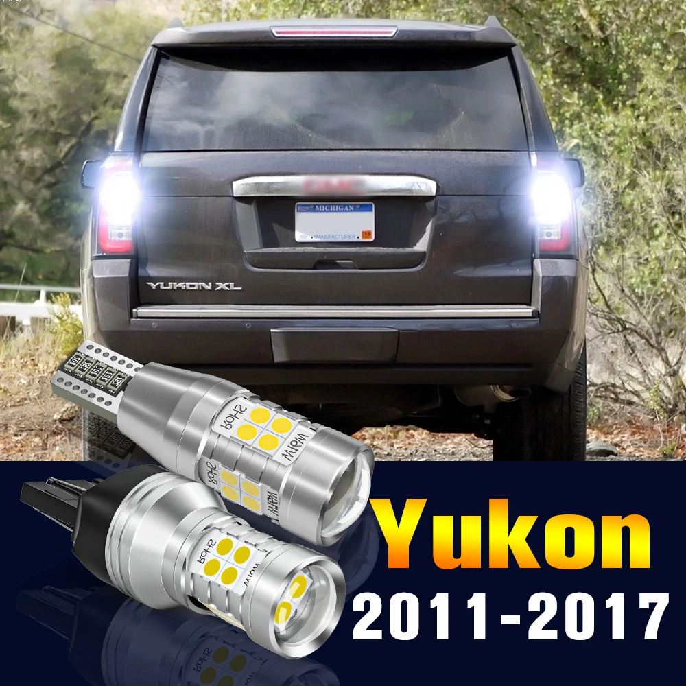 

2pcs LED Reverse Light Bulb Backup Lamp For GMC Yukon 2011-2017 2012 2013 2014 2015 2016 Accessories