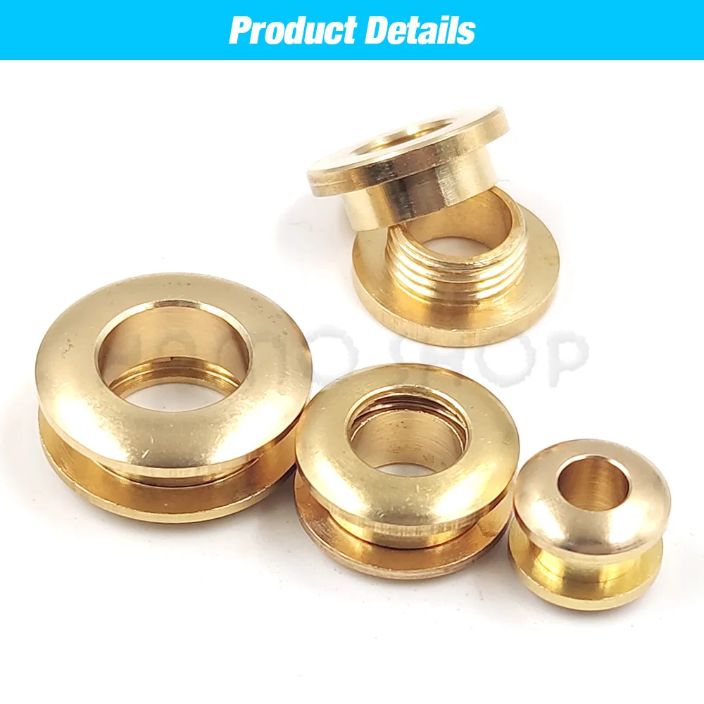 2pcs Solid Brass Screw Back Eyelets With Screws For Leather Crafts Accessory DIY Bag Clothes Belt Ornament Accessories