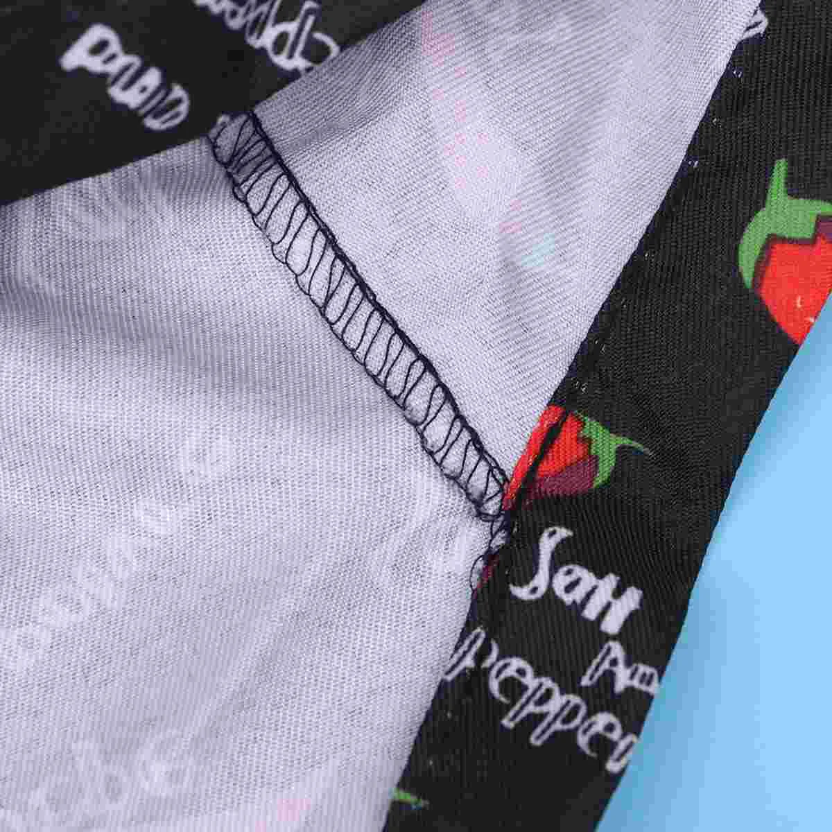 Fashion Cutlery Style Chefs Hat Cap Kitchen Catering Skull Cap Ribbon Cap Turban