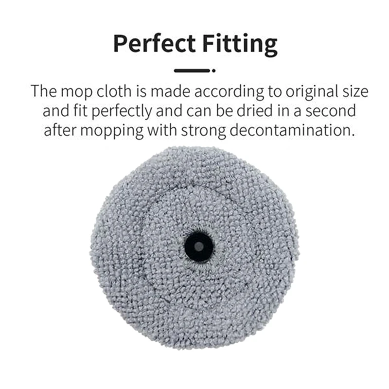 ผ้าไม้ถูพื้นกลมสำหรับ roborock S8 MaxV หุ่นยนต์ดูดฝุ่น G20s พิเศษเปลี่ยนชิ้นส่วนได้ผ้าทำความสะอาดได้