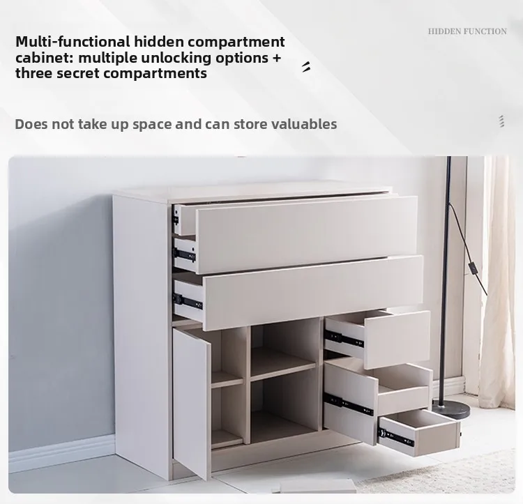 Zml multifunctional hidden storage cabinet for home use with concealed drawer-style hidden compartment