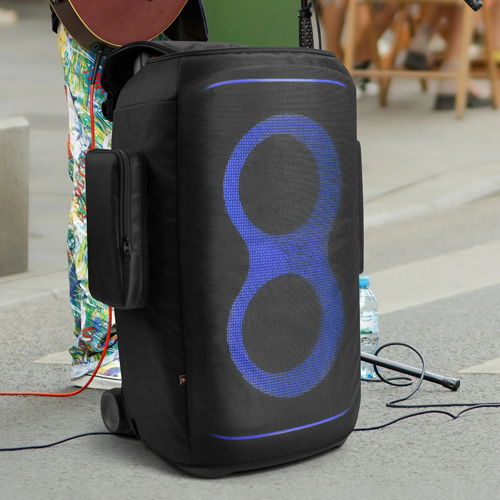 

Для JBL PartyBox 520, портативный чехол для динамика, пылезащитный чехол на молнии, утолщенная нейлоновая сумка для хранения динамиков, защита от царапин для путешествий на открытом воздухе
