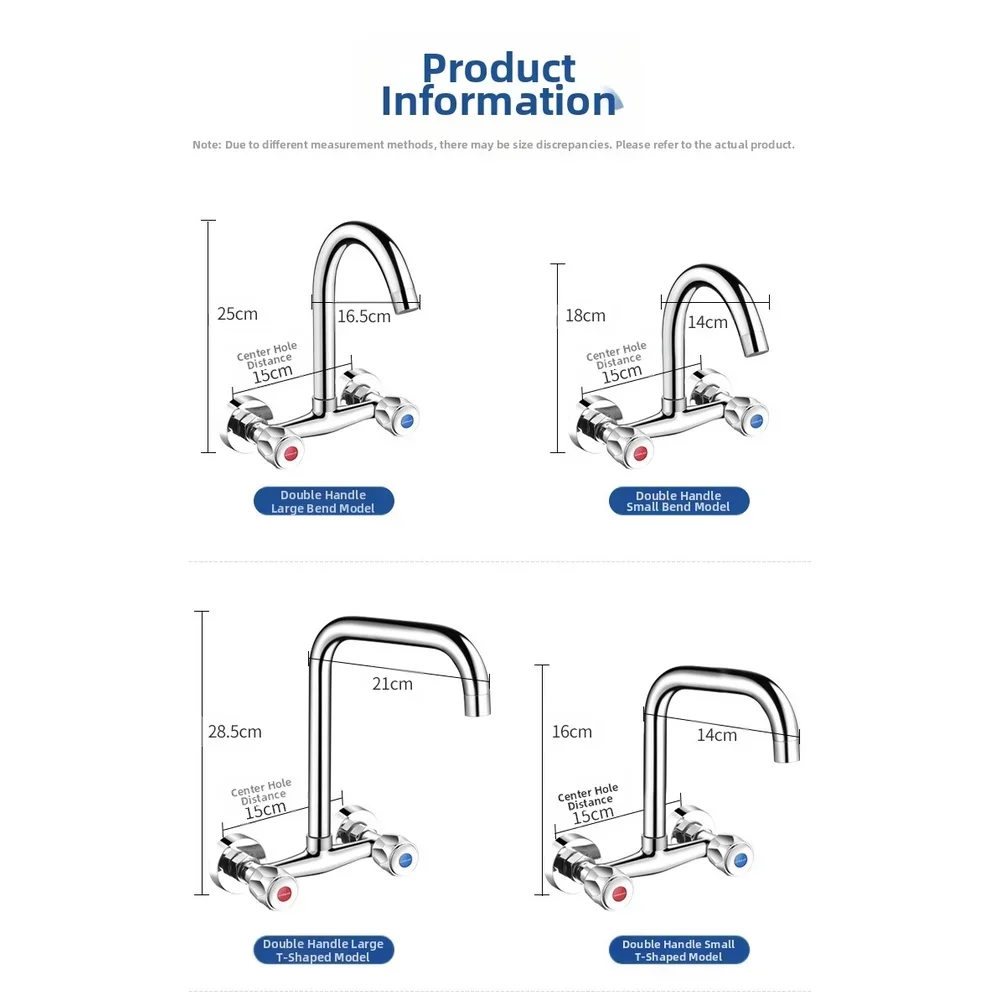 All Copper In Wall Kitchen Faucet Hot Cold Water Double Handle Modern Sink Mixer Kitchen Faucet Into The Wall Hot And Cold