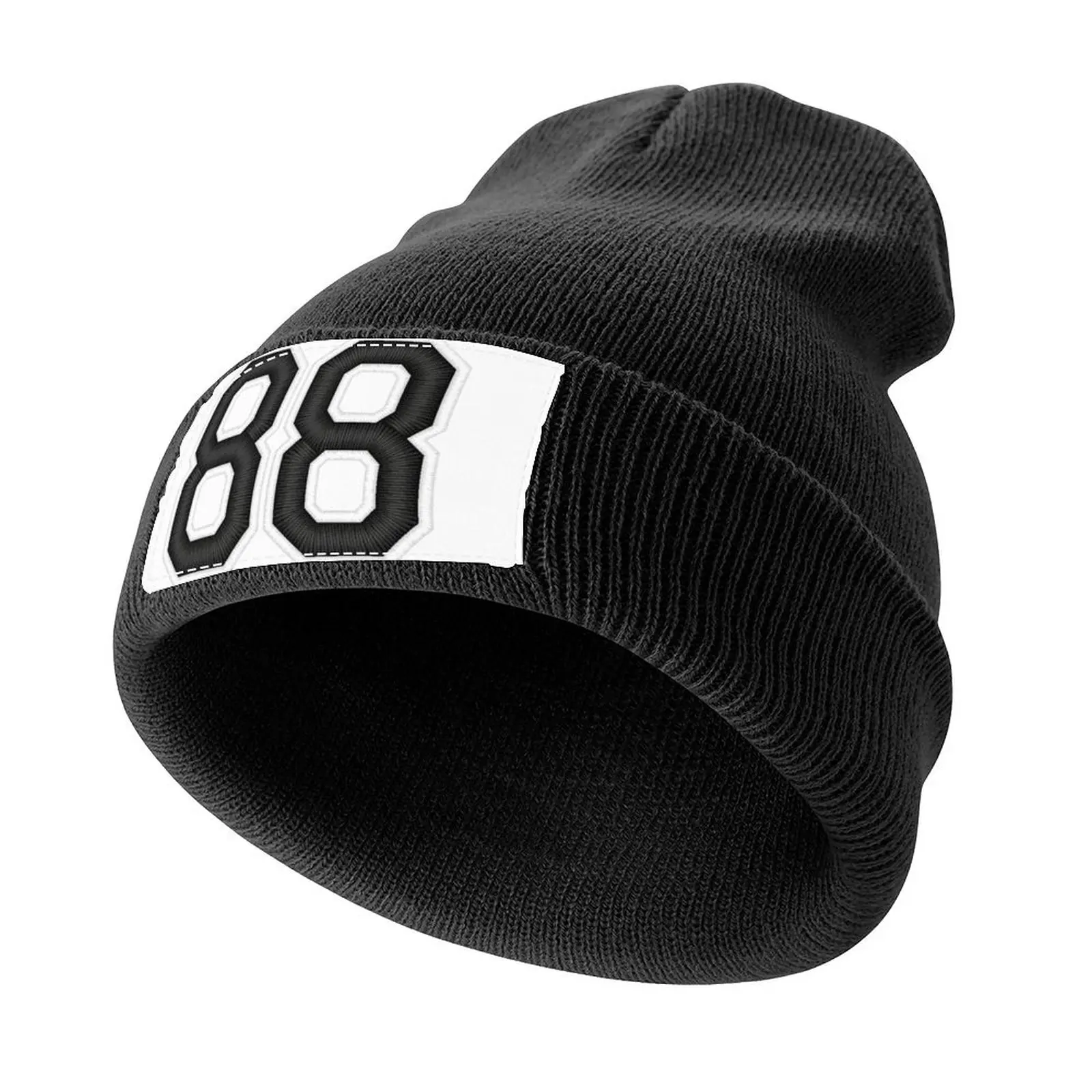 88 Black Jersey Sports Number eighty-eight Football 88 Knitted Cap New Hat Vintage Female Men's