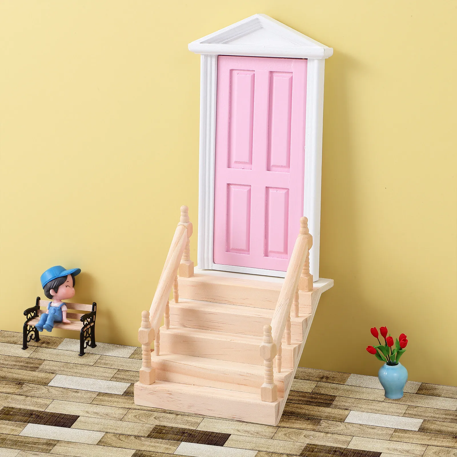 40Pcs Realistic Wood Texture Peel and Stick Floor Tiles 3.9x3.9 Install Self Adhesive Vinyl Tiles for Bathroom Kitchen