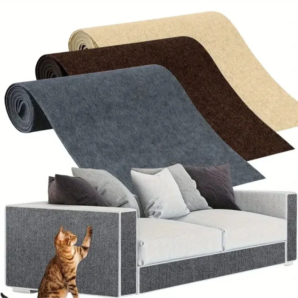 Anti Cat Scratch Mat Trimmable Self-Adhesive Carpet Mat Pad Cat Pet Scratcher Furniture Couch Corner Indoor Sofa Wall Protector