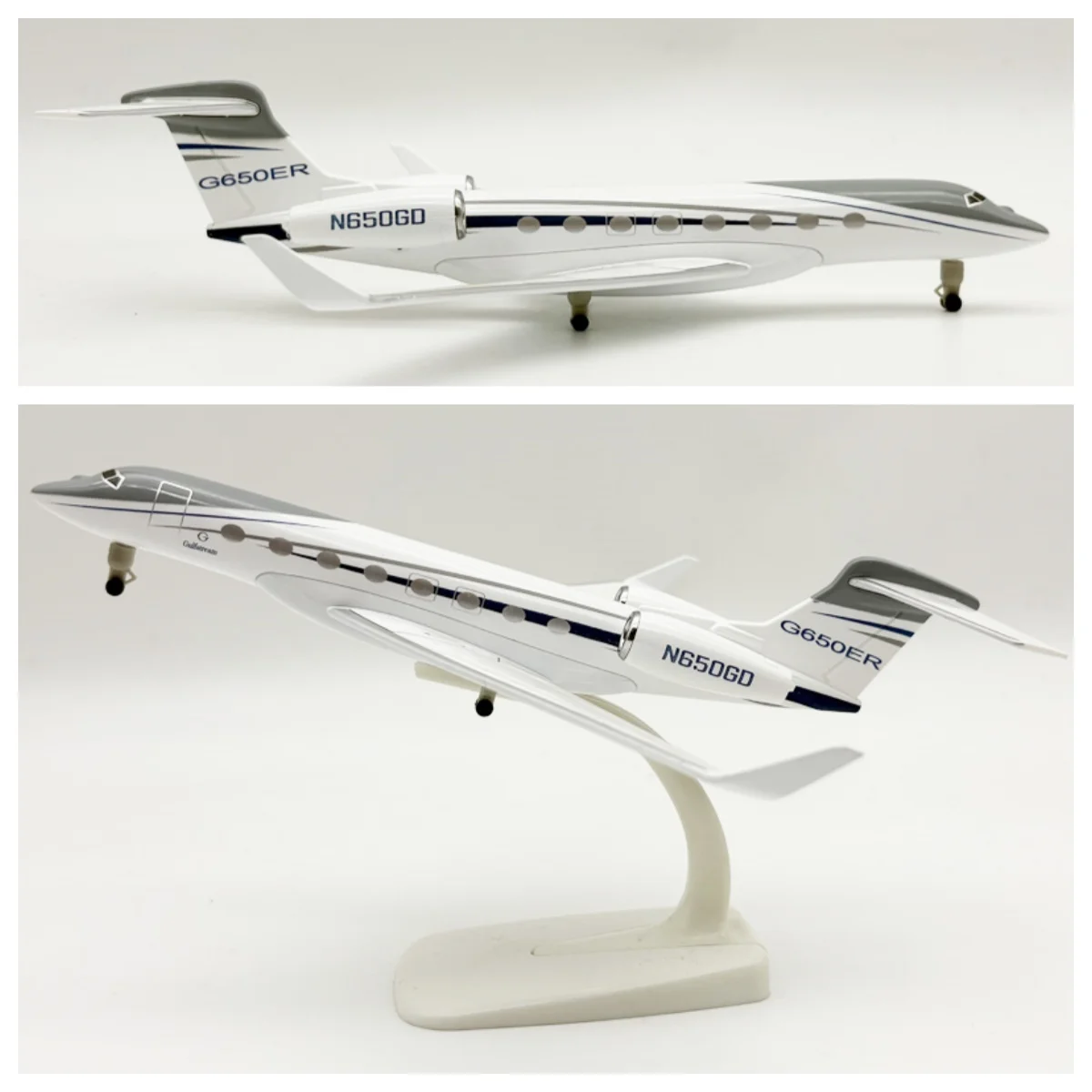 20CM Scale airplanes Gulfstream G650 Aircraft Model G650ER Model Plane Metal aircraft Souvenir Hobby Collection gift