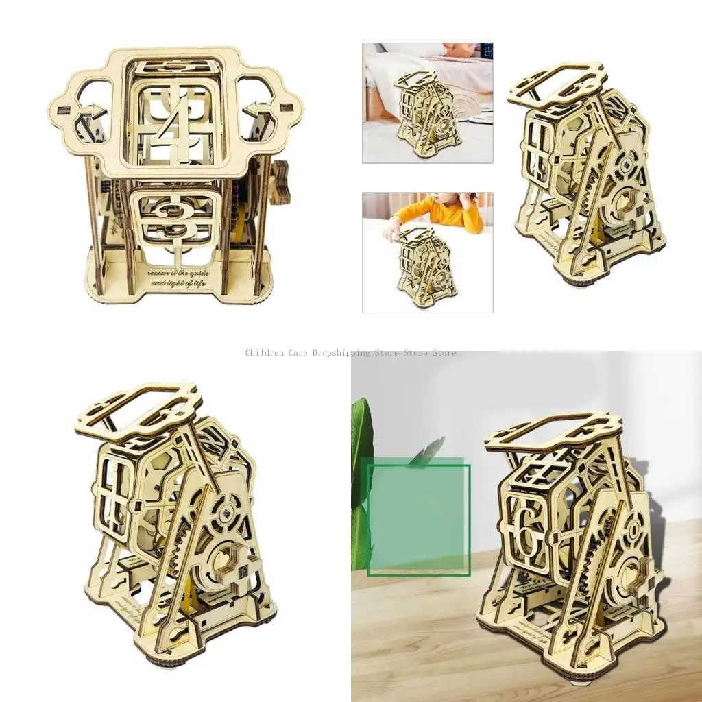 청소년과 성인을 위한 장난감 수집가를 위한 손으로 만든 나무 기어 회전 휠