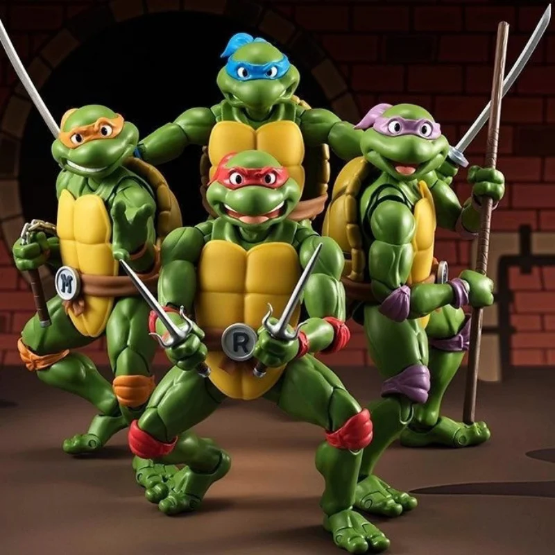 

Hot 16cm Teenage Mutant Ninja Turtles Anime Figure Shf Leonardo Raphael Donatello Figurine Action Pvc Tmnt Collection Toys ﻿ ﻿