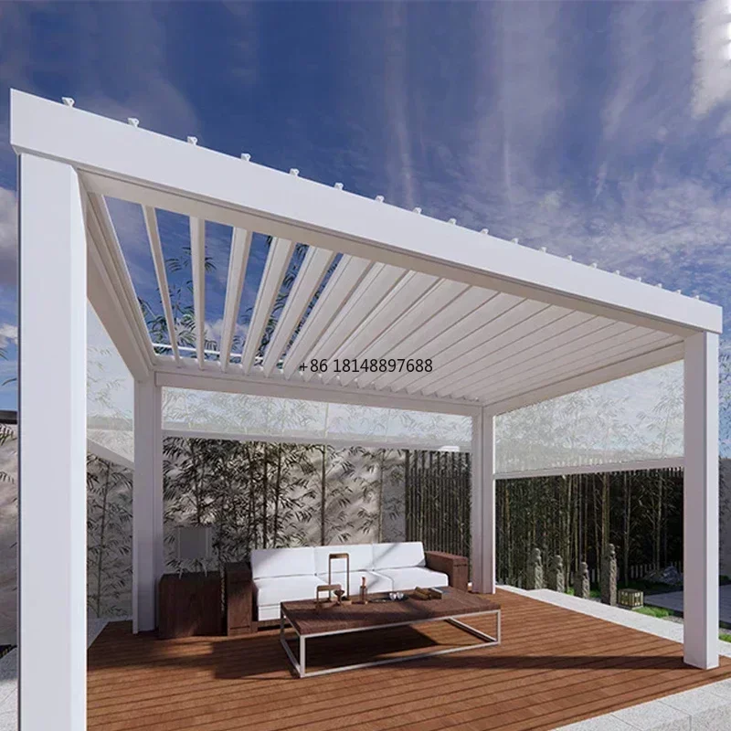 White Outdoor Patio Awning Garden Sun Shelter Agriculture Greenhouse Shading Cover Balcony Gazebo Sunshade