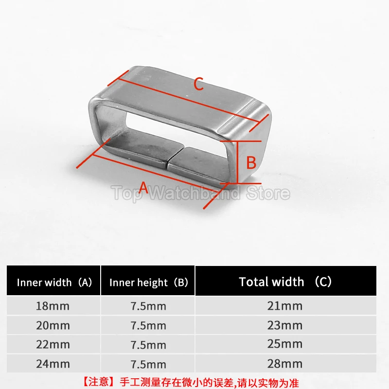 Replacement Stainless Steel Material Watchband Loop 18 20 22 24 for Casio GST-B100/W110/W300/S120 Series Retaining Ring & Clasp