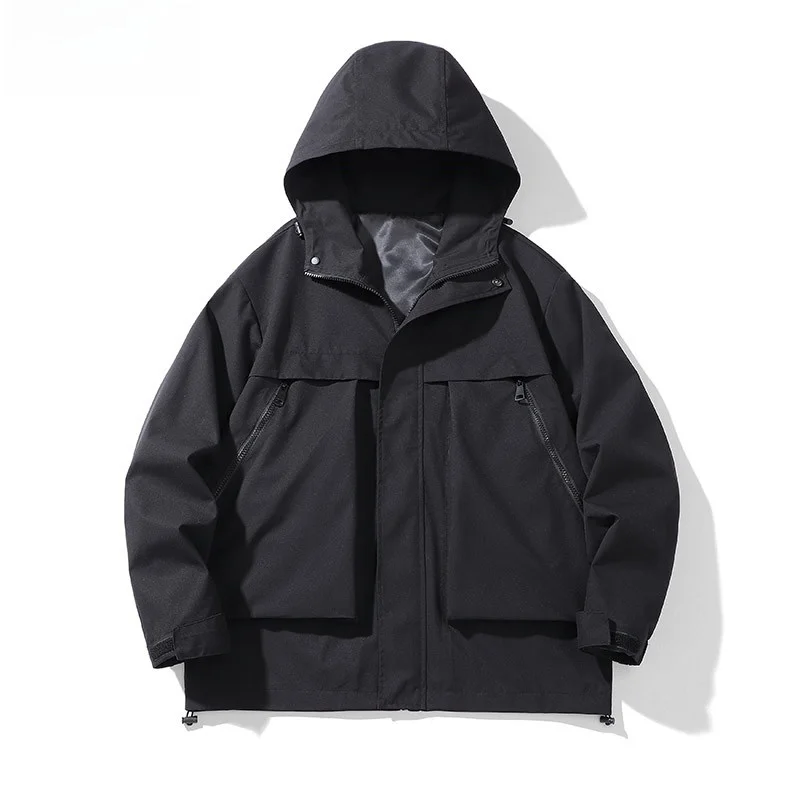 

Мужская рабочая одежда больших размеров: повседневная куртка свободного кроя, очень большой размер S, для полных мужчин, модная осенне-зимняя куртка из дышащего полиэстера