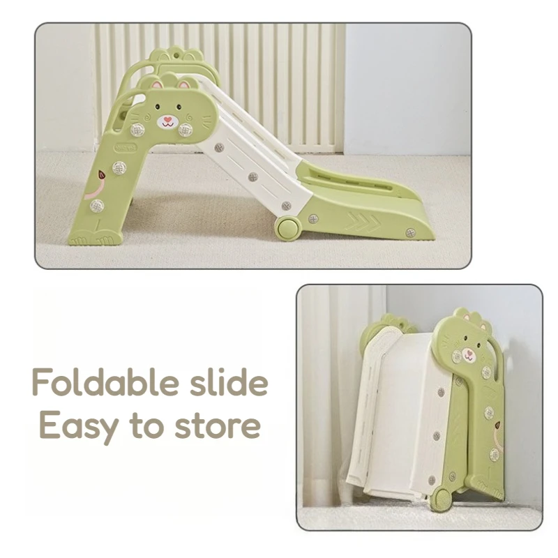 สไลเดอร์ของเล่นเด็กแบบพับเก็บได้สำหรับใช้ในบ้าน ป้องกันการลื่น ปลอดภัย แข็งแรง ทนทาน ของเล่นสไลเดอร์สำหรับเด็กเล็ก