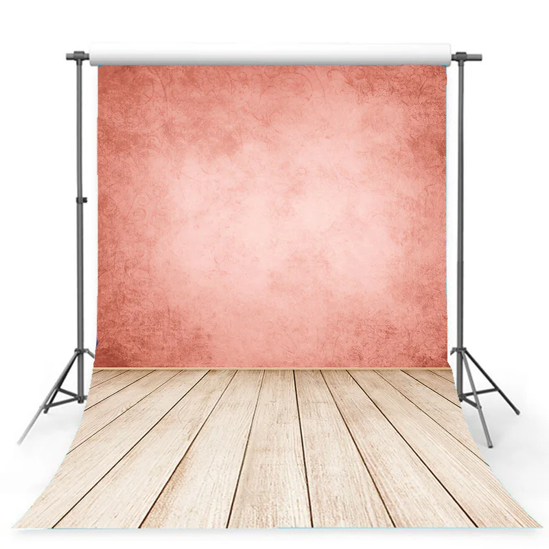 SHENGYONGBAO Spring Flower Wood Board Photography Backdrops Photo Studio Props Wooden Floor Doll Studio Background NM-03