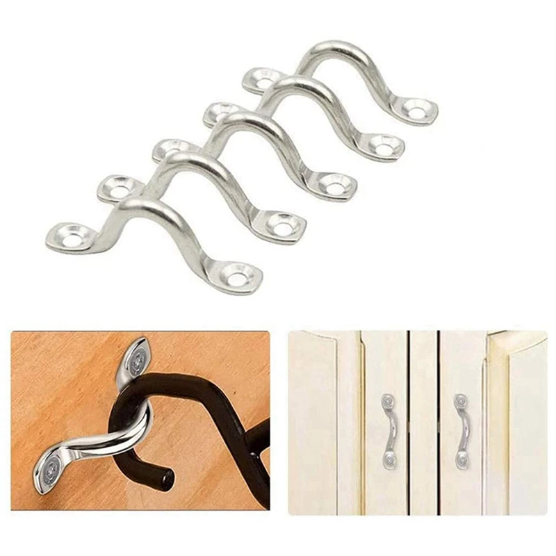 45Pcs Stainless Steel Peck Plate Eye Plates Ceiling Hook Kayak Eye Plate Kayak Pad For Kayak Canoe, Kayak Canoe Rigging