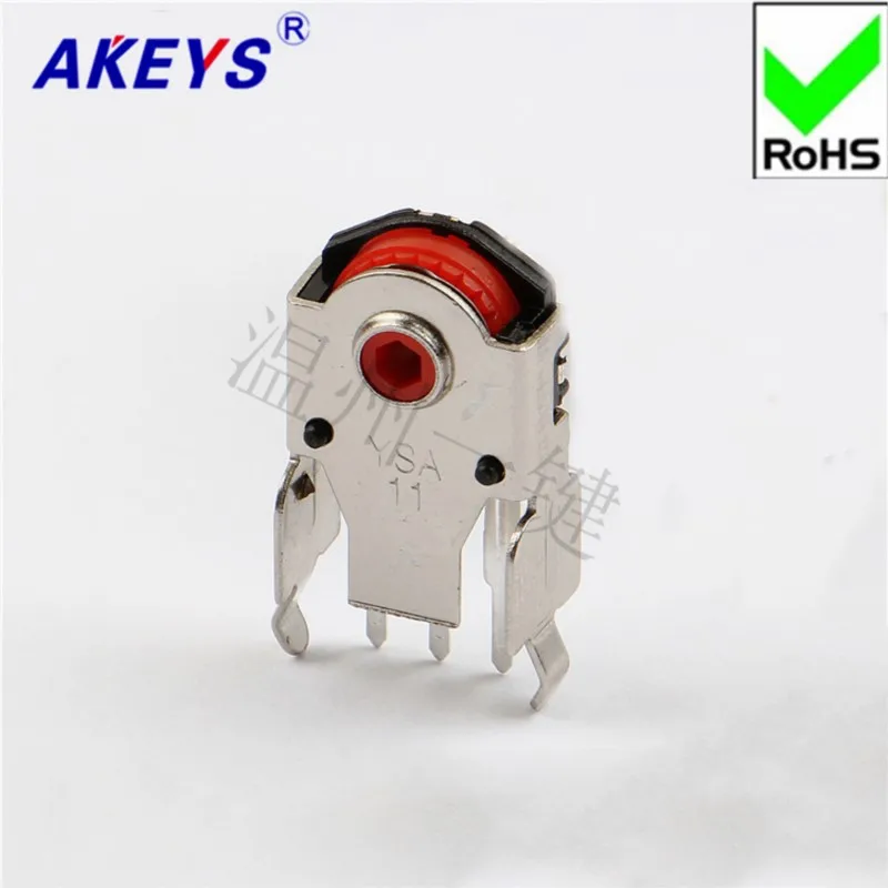 10 PCS Red BM-YSA Large Hole 11H Mouse Encoder Accessories 11mm Roller Decoder Rolling Switch