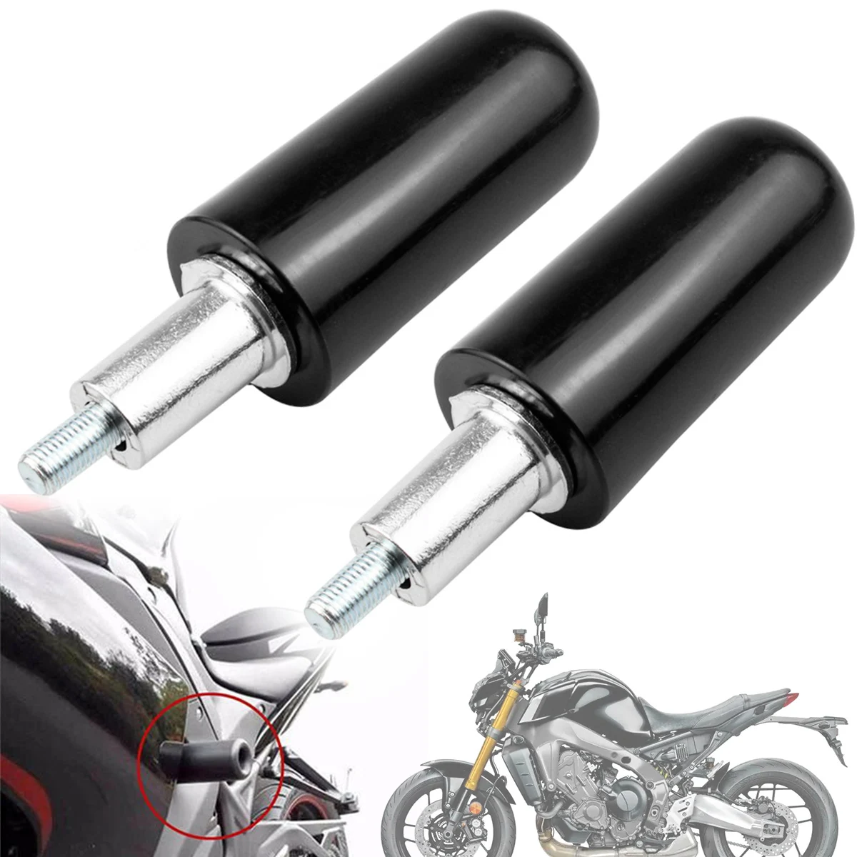 Sliders de quadro de motocicleta universal anti acidente protetor quadro sliders kit acessórios da motocicleta proteção contra queda crash pads