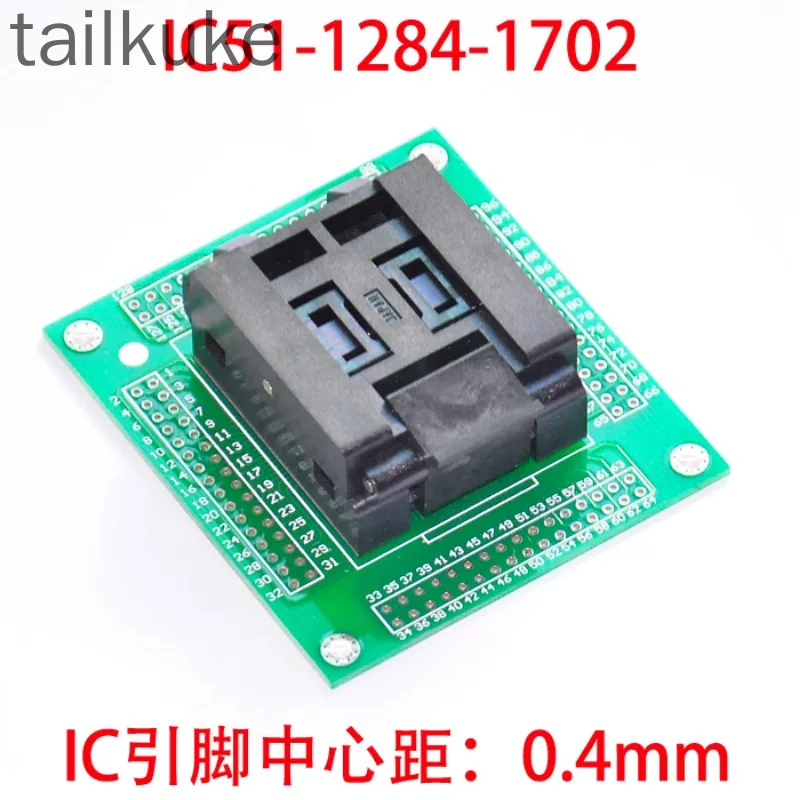 BTE LQFP128 with PCB Test Stand 0.4 Recorder IC51-1284-1702 Programming IC Stand