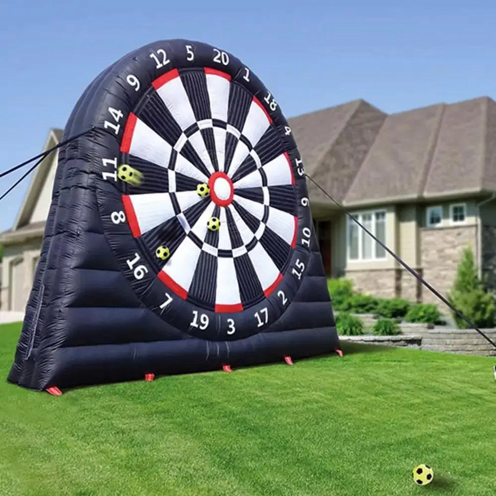 

Outdoor Games PVC Inflatable Dartboard Game Sports Kick Set Soccer Target Dart Boards Football Darts For Entertainments