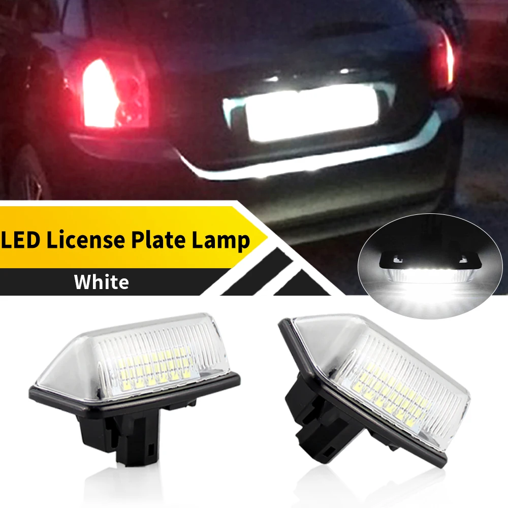 

2 шт. 12 В 6000 К Canbus белый для Toyota Previa ACR50, GSR50 2006-2010, светодиодная лампа номерного знака, светодиодная лампа OEM REPLACE