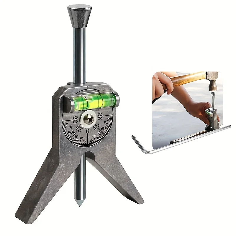 

Pipe Round Rod Center Positioning Punch, Quickly Find the Center, Suitable for Drill Press and Handheld Drills