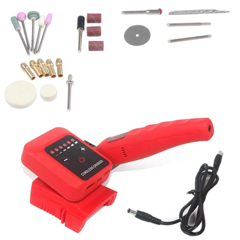 Cordless Grinder 6 Speed Electric Grinding Pen Rotating Tool For Detail Work Carving Sanding Polishing On Wood Metal Plastic DIY