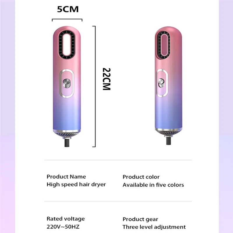 

A52Z Top High-Value Hair Dryer Mini Hair Dryer Blue Light Constant Temperature Hair Care Manual High-Speed Hair Dryer US Plug