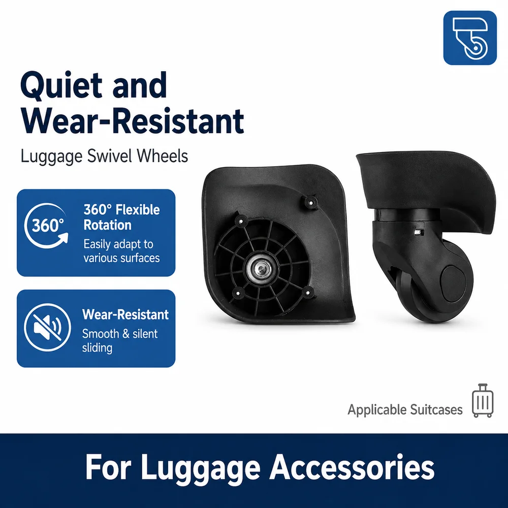 Universal Luggage Wheels For American Tourister 79B Xingyu A019 360° Swivel Caster Smooth Rolling Replacement Suitcase Roller Pa